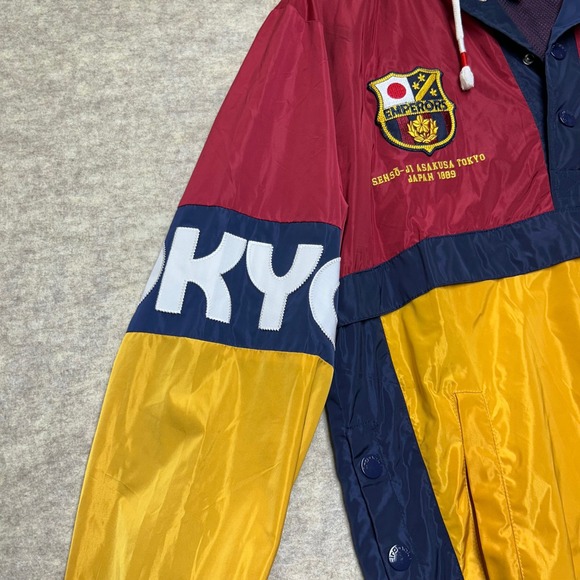 Iro-Ochi Emperors Tokyo‎ Japan Windbreaker Pullover Jacket Color Block Size M - Picture 5 of 12